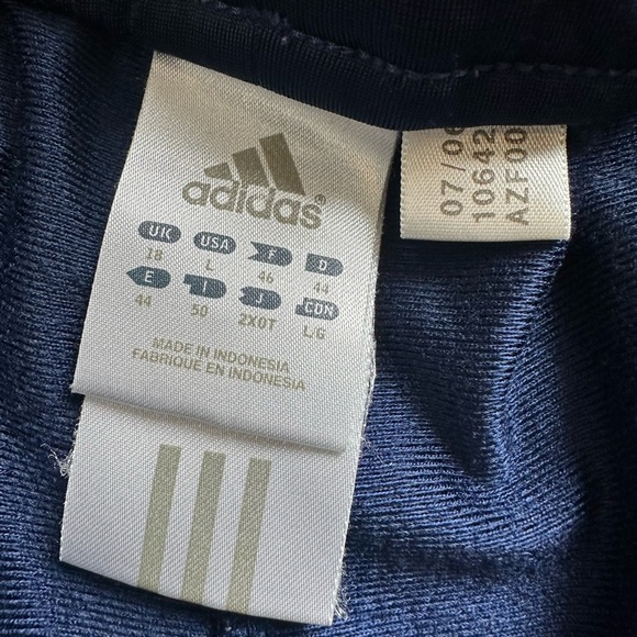 Adidas Women's Athletic Shorts in Navy with White Accents - Picture 4 of 6